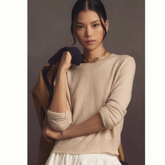 Reformation Sweaters - Reformation Cashmere Dana Sweater Size Medium in Wheat